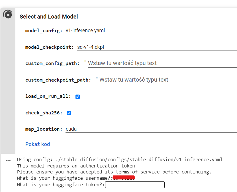 select and load model