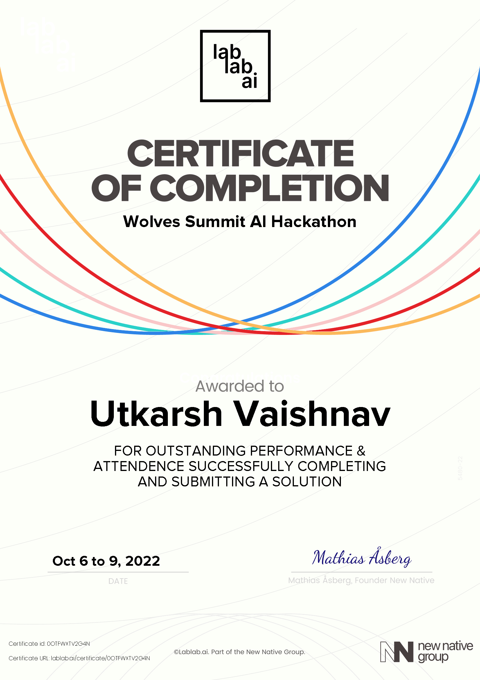 personal certificate