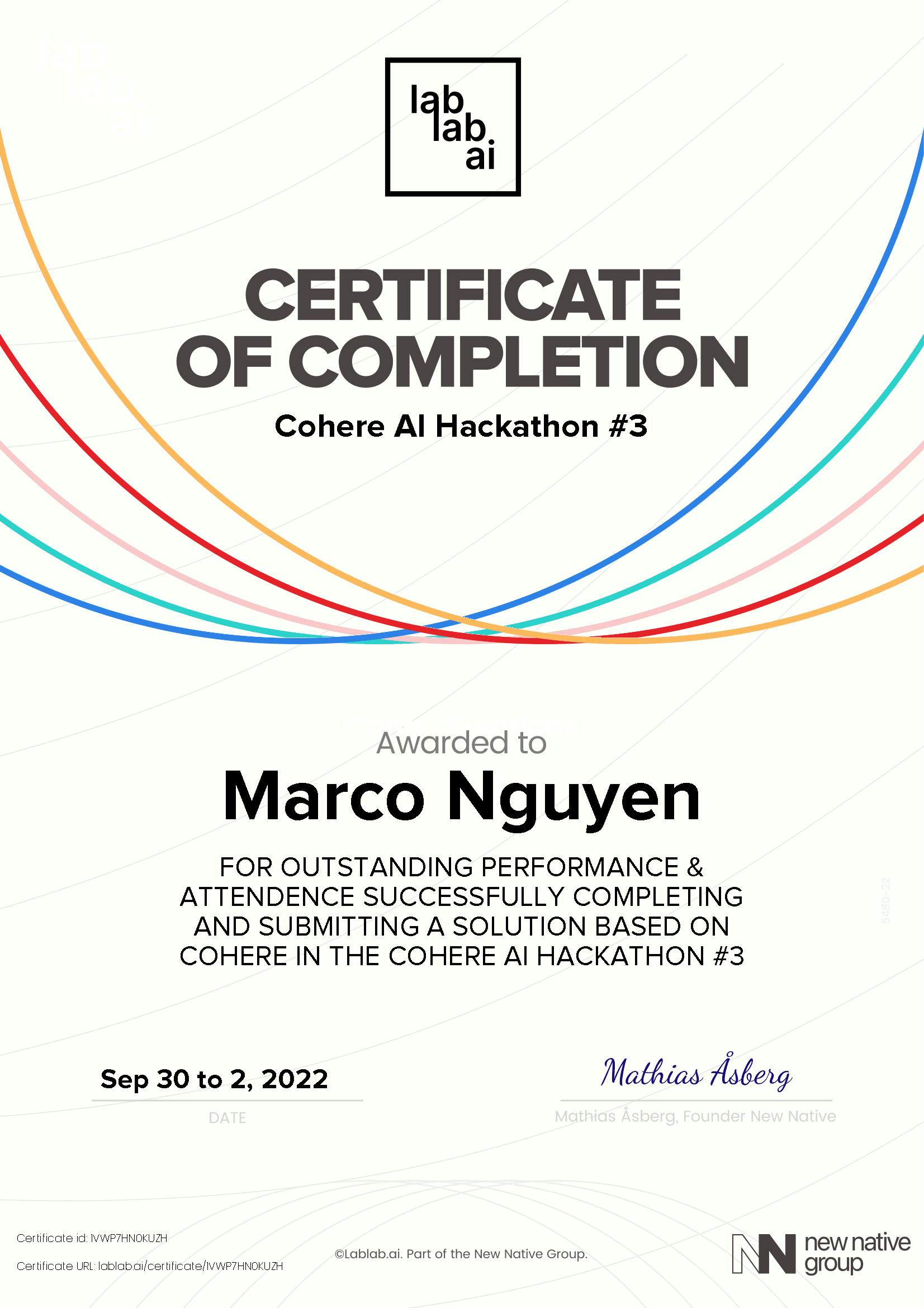 personal certificate