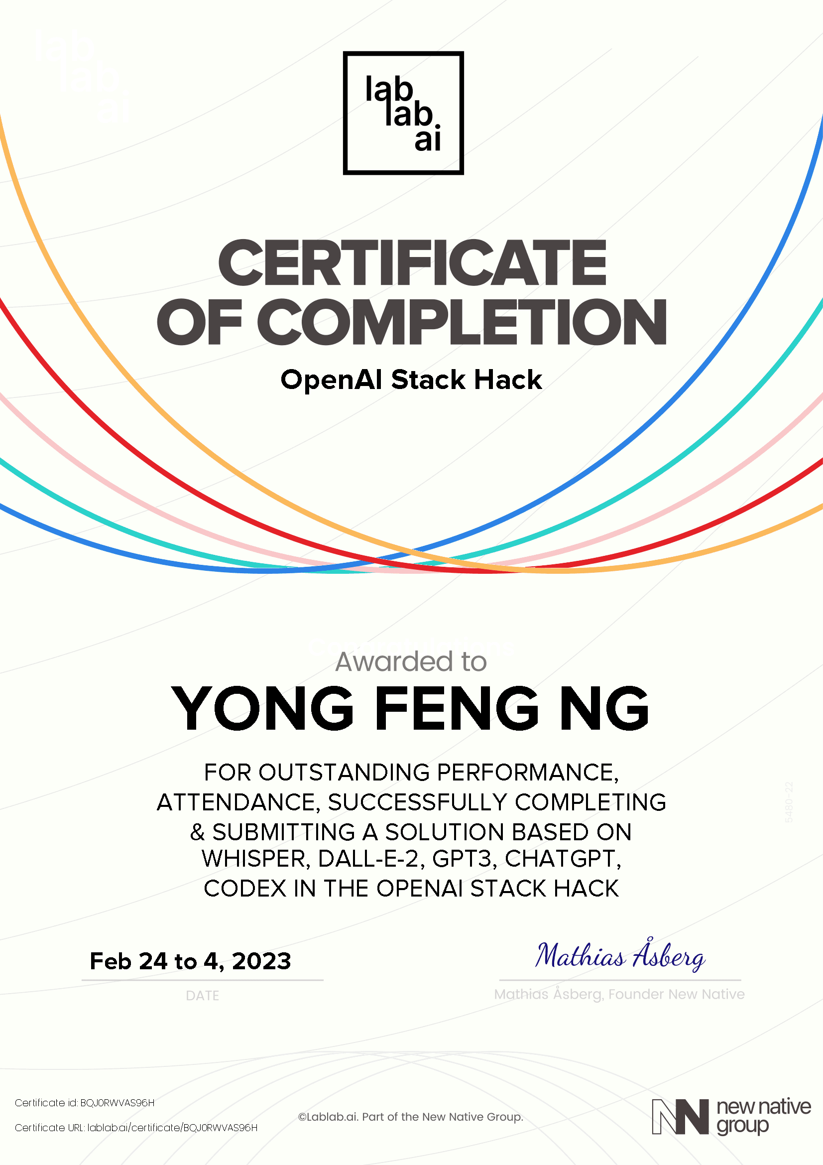 personal certificate