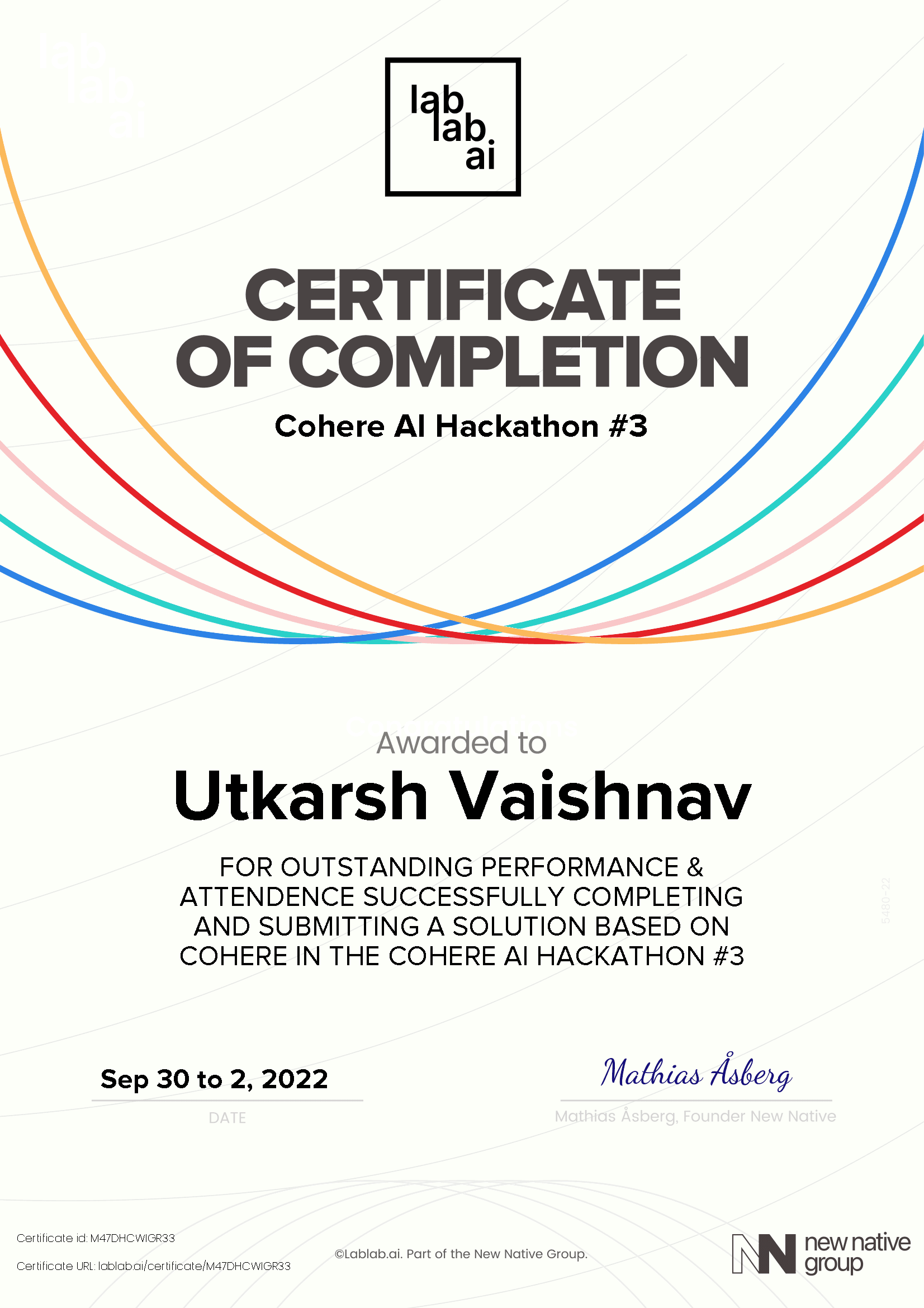 personal certificate