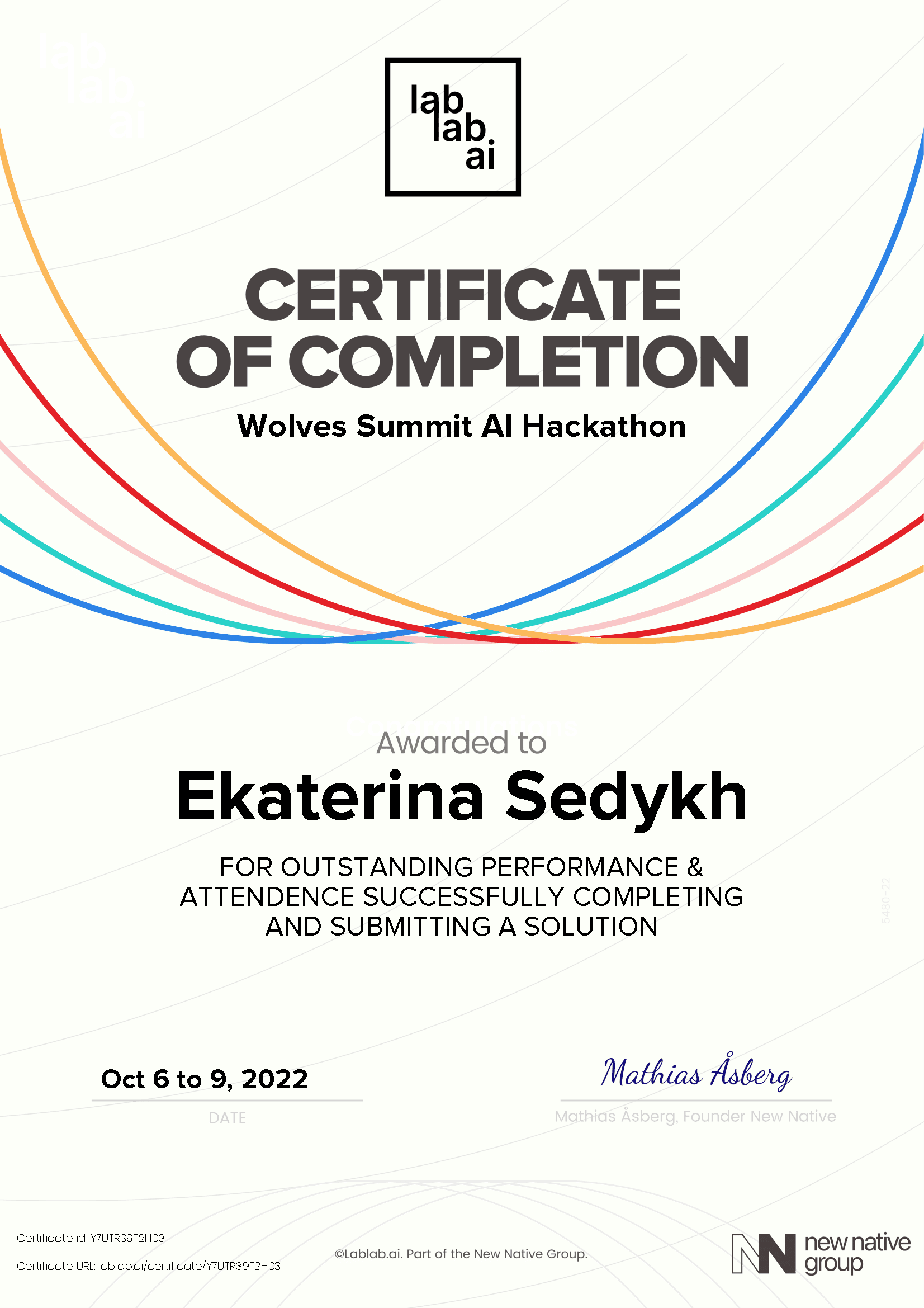 personal certificate